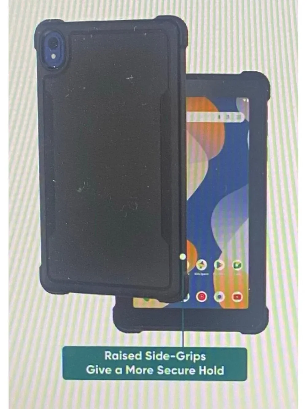 Onn Protective Grip Tablet Case for 7” Tablet (2024 Model) Black